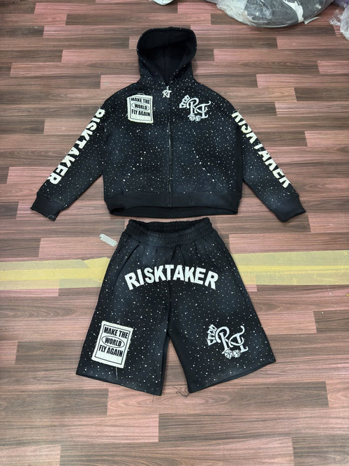 MAKE THE WORLD FLY AGAIN SHORTS SET